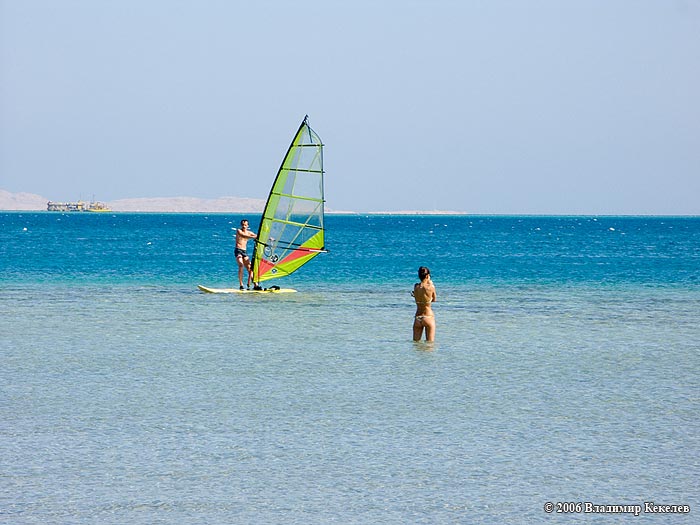 Пляж отеля Hor Palace, Хургада, Египет, Hurghada, Egypt